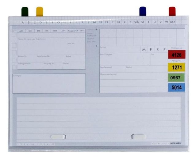Karteikarte ALPHAsafe
